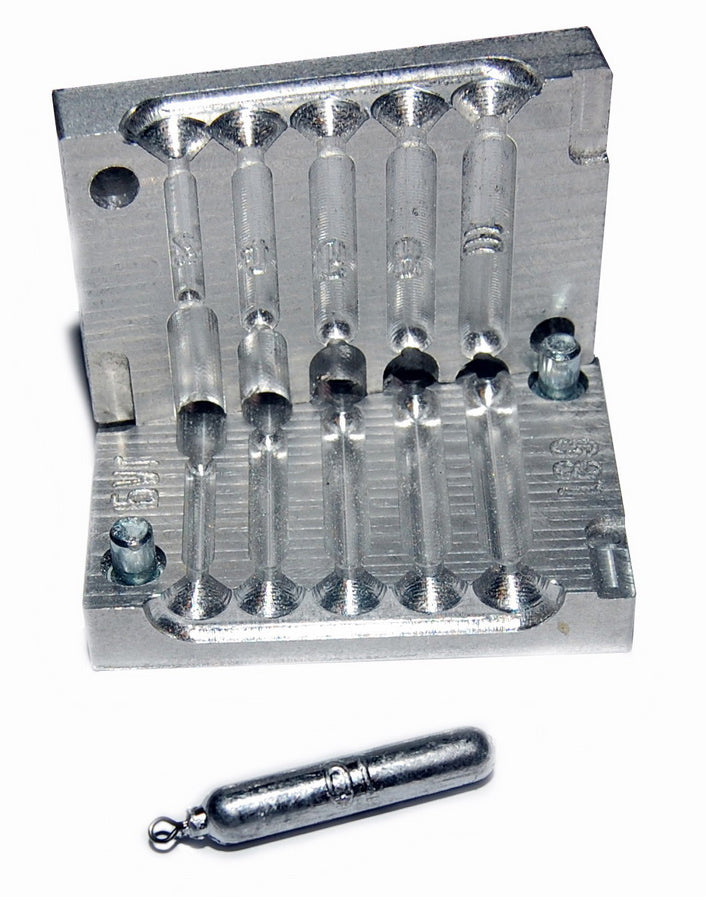 FRESHWATER WORM WEIGHT Concave sinker mold 1/4,3/8,1/2,3/4oz CNC Aluminum  $165.00 - PicClick