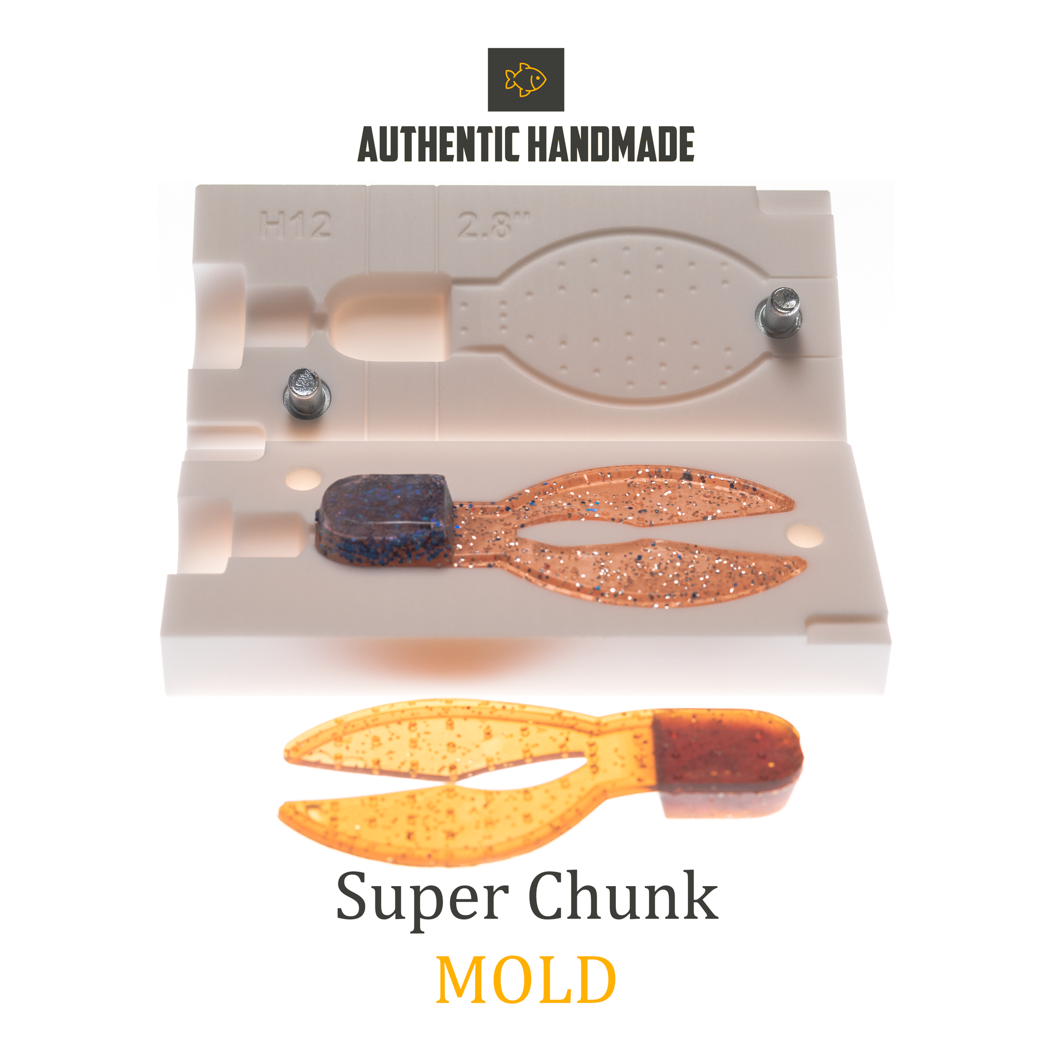 🔥 New Super Chunk Jig Trailer Craw Fishing Soft Plastic Bait Mold DIY –  Authentic Handmade
