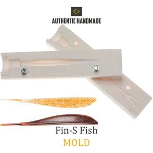 🔥 New Fin-S Fish Soft Plastic Bait Mold Shad DIY Lure – Authentic