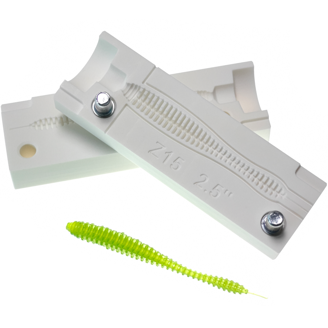 Bubbling Shaker Worm Soft Plastic Bait Mold DIY Lure