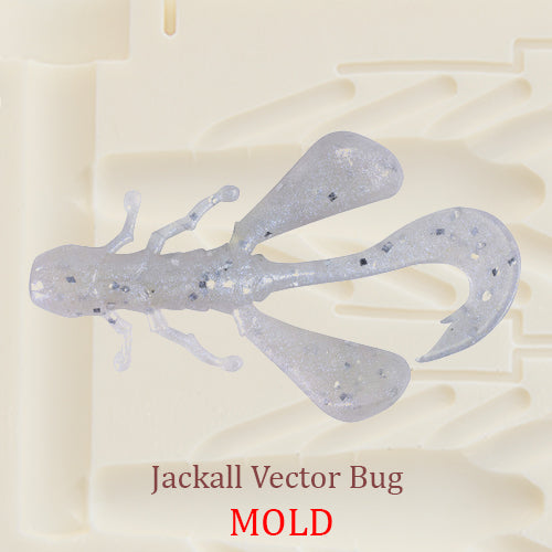 Jackall Vector Bug Craw Fishing Soft Plastic Bait Mold DIY Lure