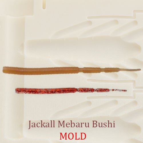 Jackall Mebaru Bushi Worm Soft Plastic Bait Mold DIY Lure