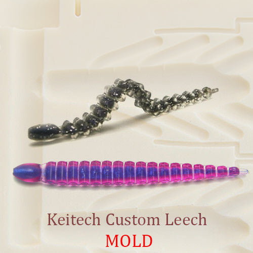 Keitech Custom Leech Worm Soft Plastic Bait Mold DIY Lure