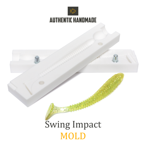 🔥 New Swing Impact Soft Plastic Bait Mold Shad DIY Lure