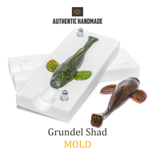 🔥 New Grundel Soft Plastic Bait Mold Shad DIY Lure