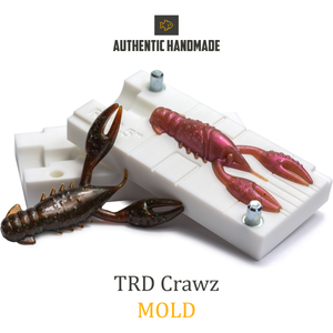 🔥 New TRD Crawz Soft Plastic Bait Mold Craw DIY Lure – Authentic Handmade