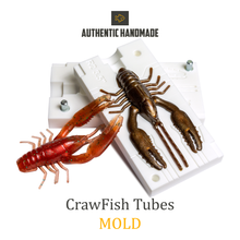 🔥 New CrawFish Tubes Fishing Soft Plastic Bait Mold DIY Lure