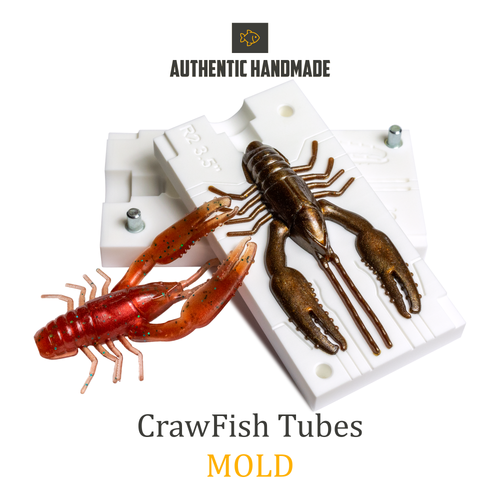 🔥 New CrawFish Tubes Fishing Soft Plastic Bait Mold DIY Lure