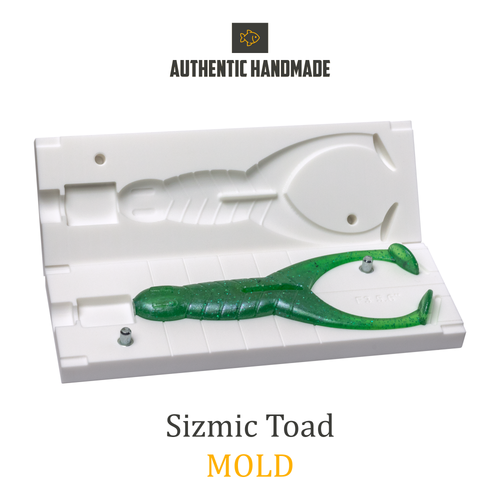 🔥 New Sizmic Toad Soft Plastic Bait Mold Frog DIY Lure