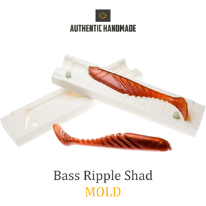 Bass Ripple Shad Soft Plastic Bait Mold DIY Lure