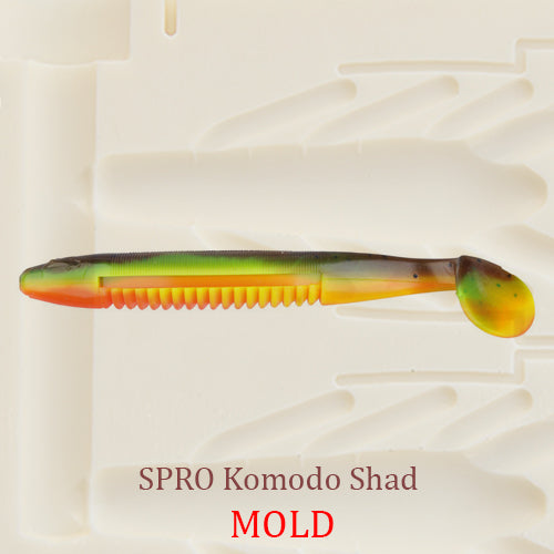 SPRO Komodo Shad Fishing Plastic Bait Mold DIY Lure