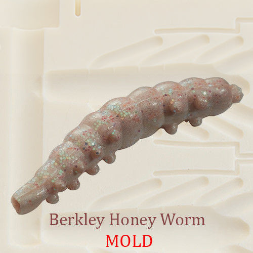 Berkley Honey Worm Soft Plastic Bait Mold DIY Lure
