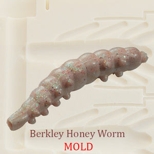 Berkley Honey Worm Soft Plastic Bait Mold DIY Lure – Authentic