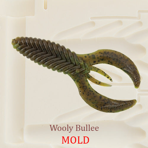 Woolly Bullee Soft Plastic Bait Mold Craw Beaver DIY Lure