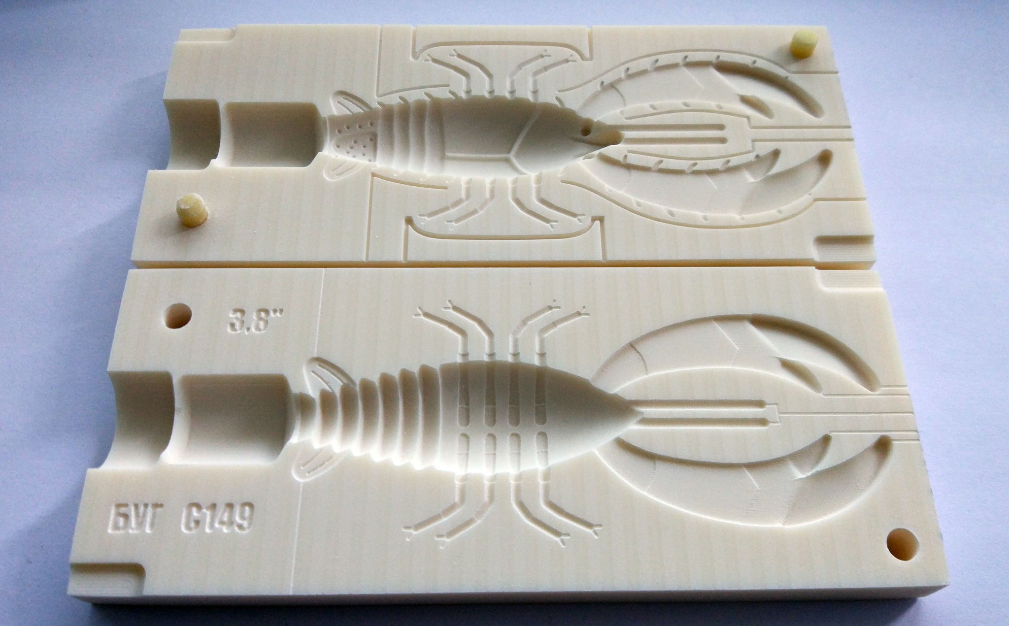 🔥 BERKLEY HAVOC Pit Boss Bait Mold Craw Soft Plastic Lure DIY 75-100 mm  $23.99 - PicClick