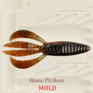 Havoc Pit Boss Soft Plastic Bait Mold Craw DIY Lure – Authentic Handmade