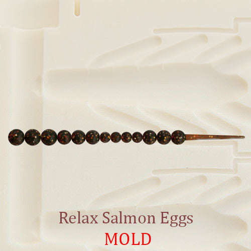 Relax Salmon Eggs Worm Soft Plastic Bait Mold DIY Lure
