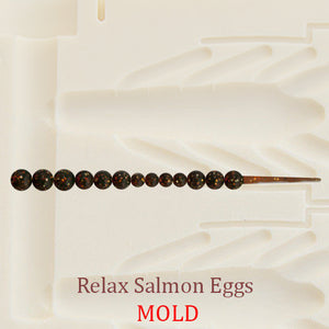 Relax Salmon Eggs Worm Soft Plastic Bait Mold DIY Lure – Authentic