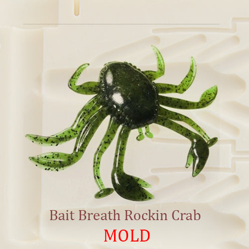 Bait Breath Rockin Crab Soft Plastic Bait Mold DIY Lure