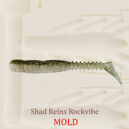 Reins Rockvibe Shad Plastic Bait Mold DIY Lure