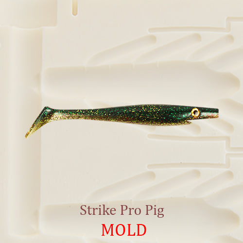 Strike Pro Pig Shad Soft Plastic Bait Mold Shad DIY Lure