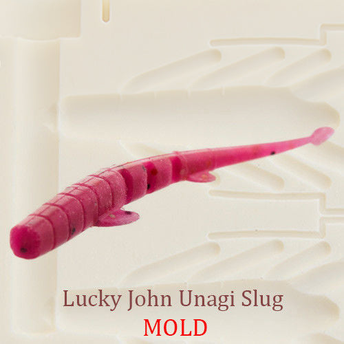 Lucky John Unagi Slug Worm Soft Plastic Bait Mold DIY Lure