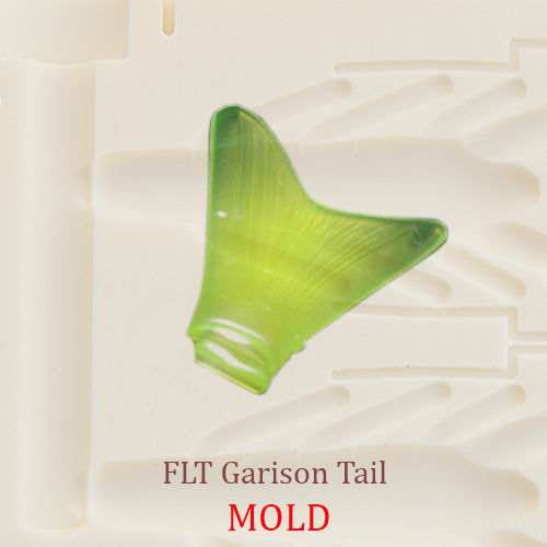 FLT Garison Elastic Tail Fishing Soft Plastic Bait Mold DIY Lure