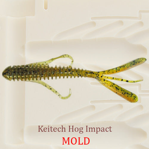 Keitech Hog Impact Soft Plastic Bait Mold DIY Lure - Frogs and Creatures Molds - Authentic Handmade