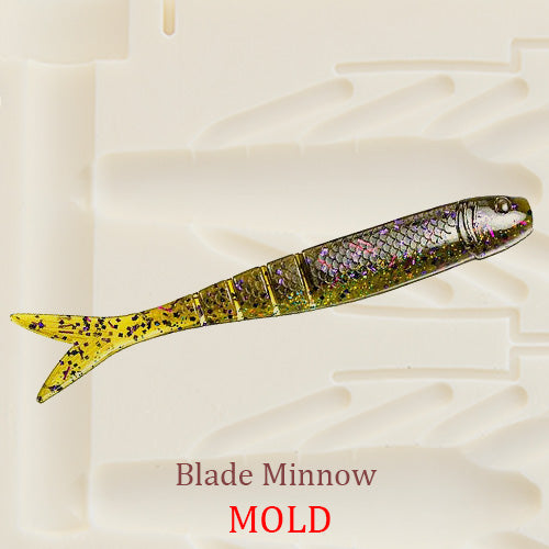 Blade Minnow Soft Plastic Bait Mold Shad DIY Lure