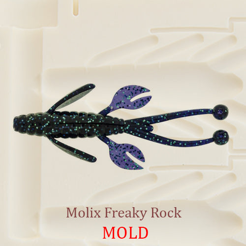 Molix Freaky Rock Fishing Craw Soft Plastic Bait Mold DIY Lure