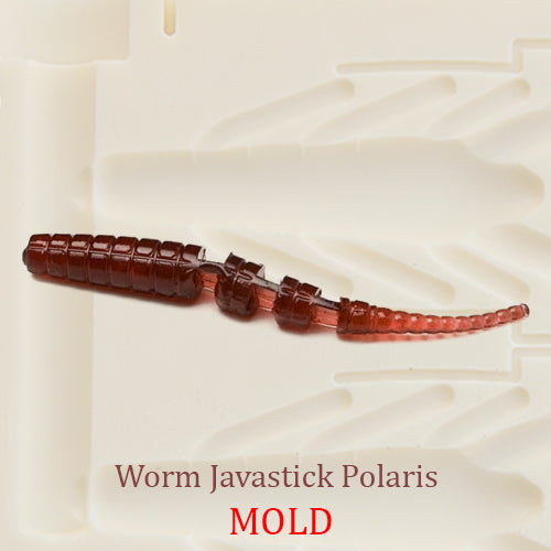 Javastick Polaris Soft Plastic Worm Bait Mold DIY Lure – Authentic Handmade