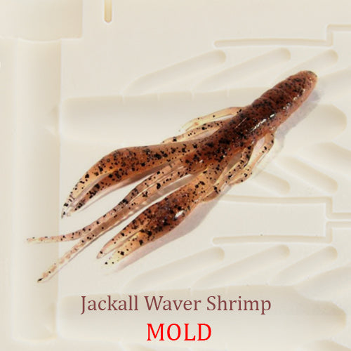 Jackall Waver Shrimp Fishing Craw Soft Plastic Bait Mold DIY Lure