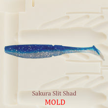 Sakura Slit Shad Plastic Bait Mold Shad DIY Lure