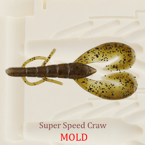 Super Speed Craw Fishing Soft Plastic Bait Mold DIY Lure – Authentic  Handmade