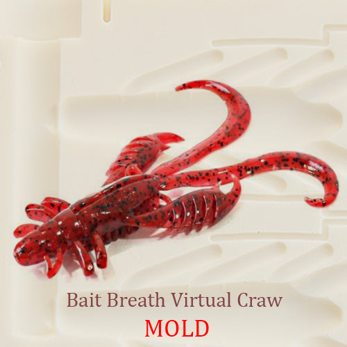 Bait Breath Virtual Craw Fishing Soft Plastic Bait Mold DIY Lure