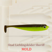 Lieblingsköder Sheriff Shad Soft Plastic Bait Mold DIY Lure