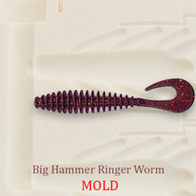 Big Hammer Ringer Worm Soft Plastic Bait Mold Grub Twister DIY Lure