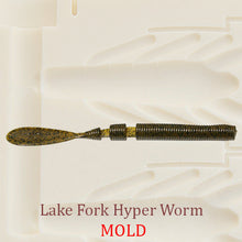 Lake Fork Hyper Worm Soft Plastic Bait Mold DIY Lure