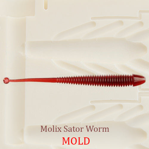 Molix Sator Worm Soft Plastic Bait Mold DIY Lure