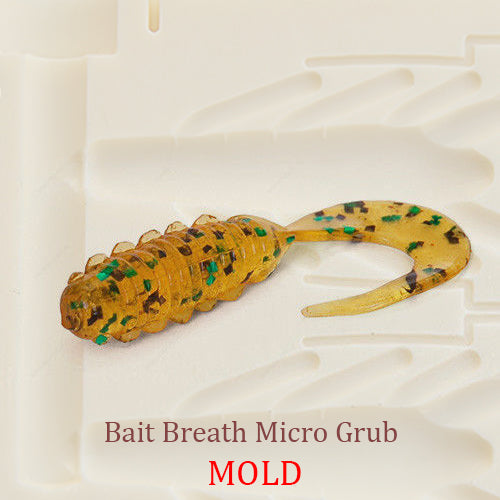 Bait Breath Micro Grub Soft Plastic Bait Mold DIY Lure