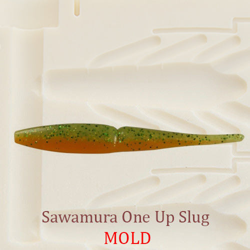 Sawamura One Up Slug Soft Plastic Bait Mold Worm DIY Lure