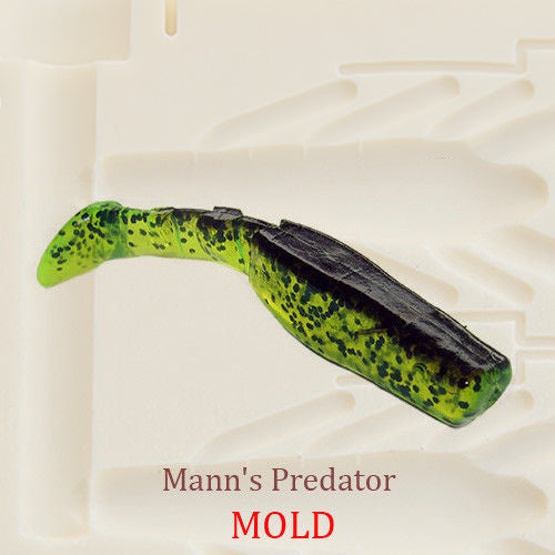 Mann's Predator Fishing Plastic Bait Mold Shad DIY Lure