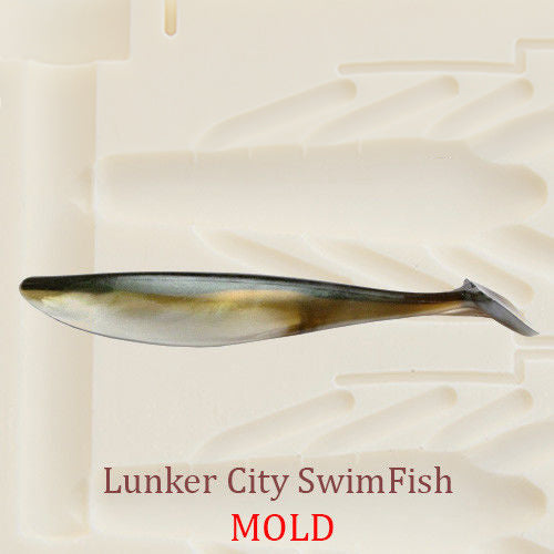 Lunker City Swimfish Soft Plastic Bait Mold Shad DIY Lure – Authentic  Handmade