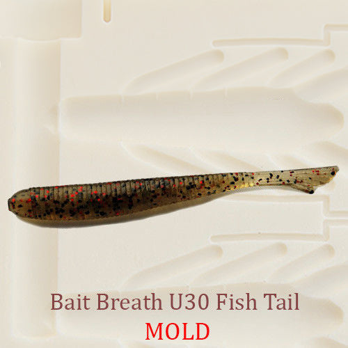 Bait Breath U30 Fish Tail Soft Plastic Bait Mold Shad DIY Lure