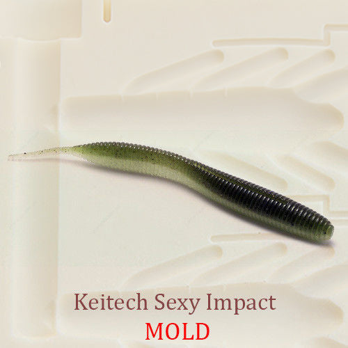 Keitech Sexy Impact Worm Soft Plastic Bait Mold DIY Lure