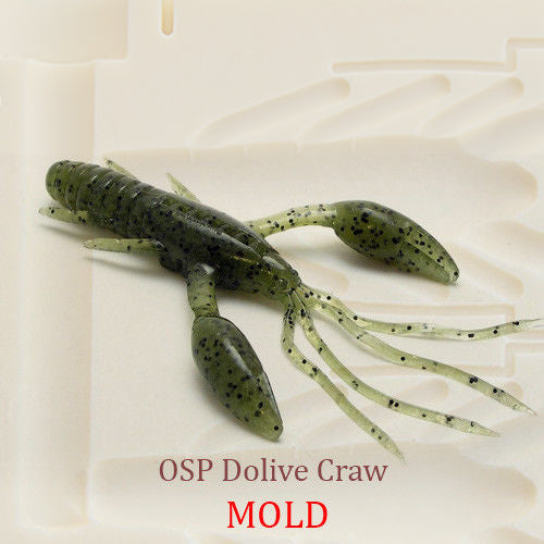 OSP Dolive Craw Fishing Soft Plastic Bait Mold DIY Lure