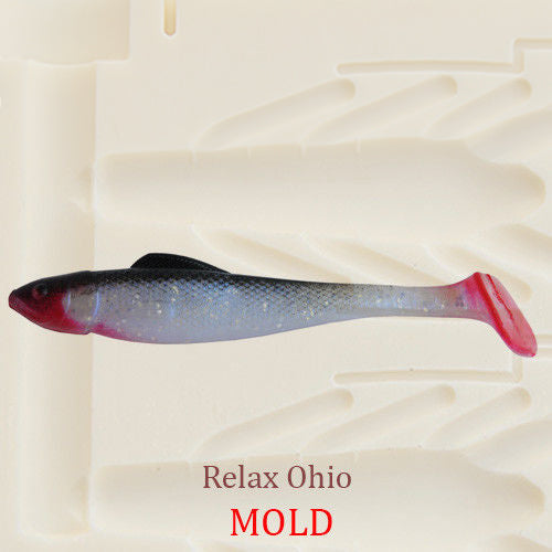 Relax Ohio Plastic Bait Mold Shad DIY Lure