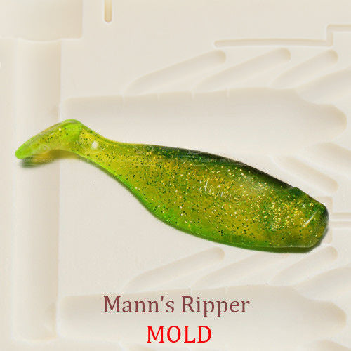 Mann's Ripper Fishing Plastic Bait Mold Shad DIY Lure