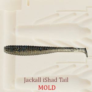 Jackall iShad Tail Soft Plastic Bait Mold Shad DIY Lure