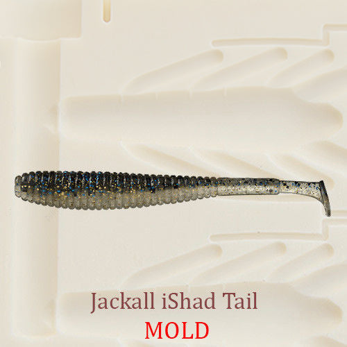 Jackall iShad Tail Soft Plastic Bait Mold Shad DIY Lure